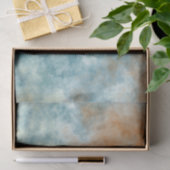 金ゴールドとティール（緑がかった色）バス 薄葉紙 (ギフト)