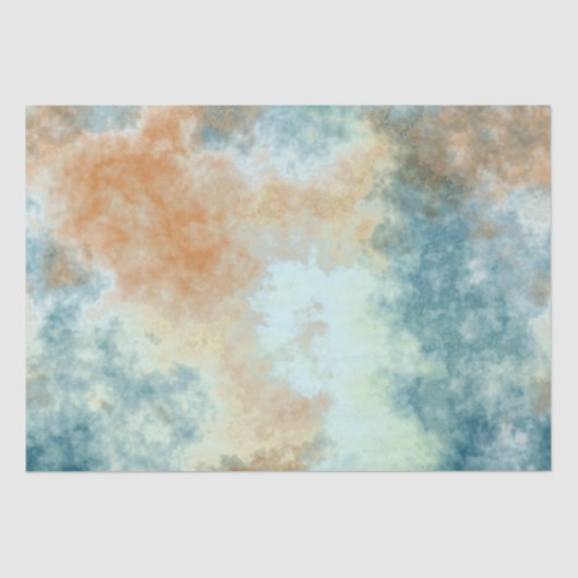 金ゴールドとティール（緑がかった色）バス 薄葉紙 (正面)