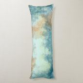 金ゴールドとティール（緑がかった色） ボディピロー (裏面 (縦))