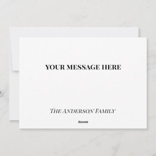 金ゴールドとテキサス州からの赤い暖かい願い シーズンカード (裏面)