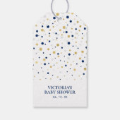 金ゴールドとネイビーバルーン |パーティーありがとうメッセージカード ギフトタグ (裏面)