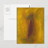 "金ゴールドとバイオレット"アルバスオマージュ葉書プリント ポストカード (正面/裏面)