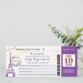 金ゴールドとパープルナイトinパリスクールプロム 招待状 (スタンド正面)