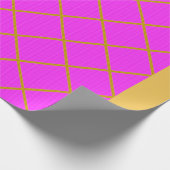 金ゴールドとパープルラッピング紙 ラッピングペーパー (角)