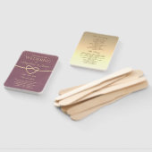 金ゴールドとパープル結婚式 プログラム ハンドファン (組立なし)