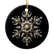 金ゴールドとパールスノーフレークファミリー