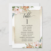 金ゴールドとピンクのシーティングプランカード（ゲスト名あり） (裏面)