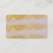 金ゴールドとピンクのストライプトンボ 名刺 (裏面)