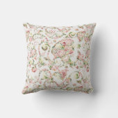 金ゴールドとピンクのフローラ装飾用クッション クッション (裏面)
