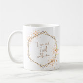 金ゴールドとピンクのマグカップ コーヒーマグカップ (左)