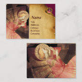 金ゴールドとピンクの天使 名刺 (正面/裏面)