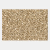金ゴールドとピンクグラムグリッター ラッピングペーパーシート (正面2)