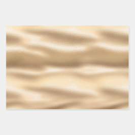 金ゴールドとピンクグラムグリッター ラッピングペーパーシート