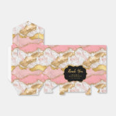 金ゴールドとピンクシークンズアゲイト誕生日ありがとう フェイバーボックス (折り畳みなし)