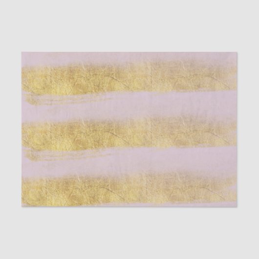 金ゴールドとピンクストライプ色 薄葉紙 (正面)