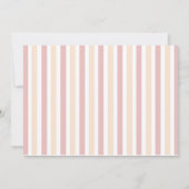 金ゴールドとピンクスプレッレスブライダルシャワーパーティー 招待状 (裏面)