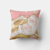 金ゴールドとピンクセクインズアゲート クッション (裏面)