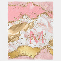 金ゴールドとピンクセクインズアゲート