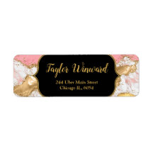 金ゴールドとピンクセクインズアゲート