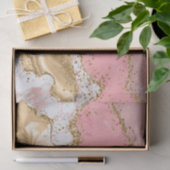 金ゴールドとピンクセクインズアゲート 薄葉紙 (ギフト)