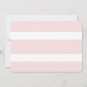 金ゴールドとピンクリンジェリーブライダルシャワー招待状 招待状 (裏面)