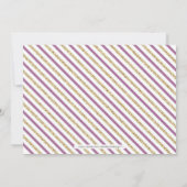 金ゴールドとピンク |シックなタイポグラフィベビーシャワー 招待状 (裏面)