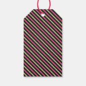 金ゴールドとピンク |パーティモダンーのお願いありがとうございますラベル ギフトタグ (裏面)