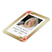 金ゴールドとフローラ記念磁石 マグネット (左側)