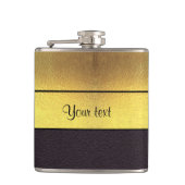 金ゴールドとブエレガントラック フラスク (正面)