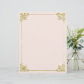 金ゴールドとブッシュ文房具の筆記用紙8,5x11 (スタンド正面)