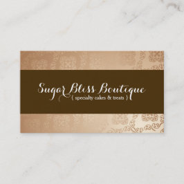 金ゴールドとブラウンベーカリー名刺 名刺