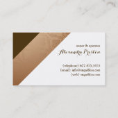 金ゴールドとブラウンベーカリー名刺 名刺 (裏面)