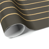 金ゴールドとブラウンラッピング紙 ラッピングペーパー (ロールコーナー)