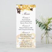 「金ゴールドとブラウン」結婚メニュー メニュー (スタンド正面)