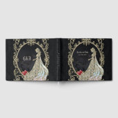 金ゴールドとブラックのエレガンス。 ゲストブック (全面)