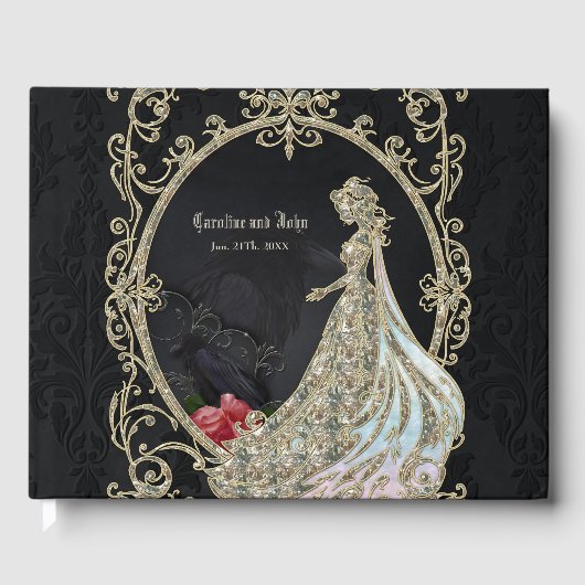 金ゴールドとブラックのエレガンス。 ゲストブック (正面)
