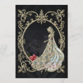 金ゴールドとブラックのエレガンス。 メニュー (裏面)