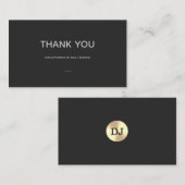 金ゴールドとブラックのカードをフェイク挿入 名刺 (正面/裏面)