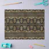 金ゴールドとブラックアールデコの切り離し 薄葉紙 (クラフト)