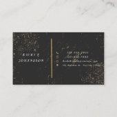 金ゴールドとブラックエレガントの名刺 名刺 (裏面)