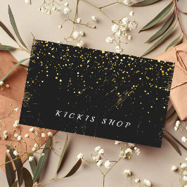 金ゴールドとブラックエレガントの名刺 名刺