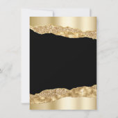 金ゴールドとブラックグラムティアーズSweet sixteen サンキューカード (裏面)