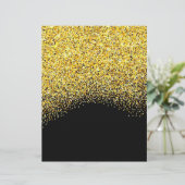 金ゴールドとブラックグリッターテクススクラップブック紙 (スタンド正面)
