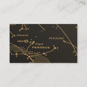 金ゴールドとブラックコンステレ結婚ステレーション座席表 プレイスカード (裏面)