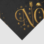 金ゴールドとブラックコンテンポラリークリスマス 薄葉紙 (詳細)