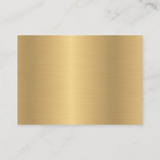 金ゴールドとブラックシンプルRSVPエンクロージャカード エンクロージャーカード (裏面)