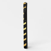 金ゴールドとブラックジグザグパターン Case-Mate iPhoneケース (裏面/左)