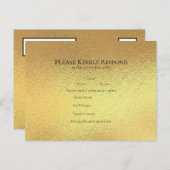 金ゴールドとブラックスワールゴシック結婚ズ シーズンポストカード (正面/裏面)