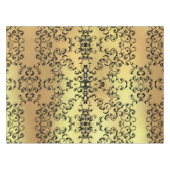 金ゴールドとブラックスワールゴシック結婚ズ テーブルクロス (正面(横))