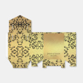 金ゴールドとブラックスワールゴシック結婚ズ フェイバーボックス (折り畳みなし)